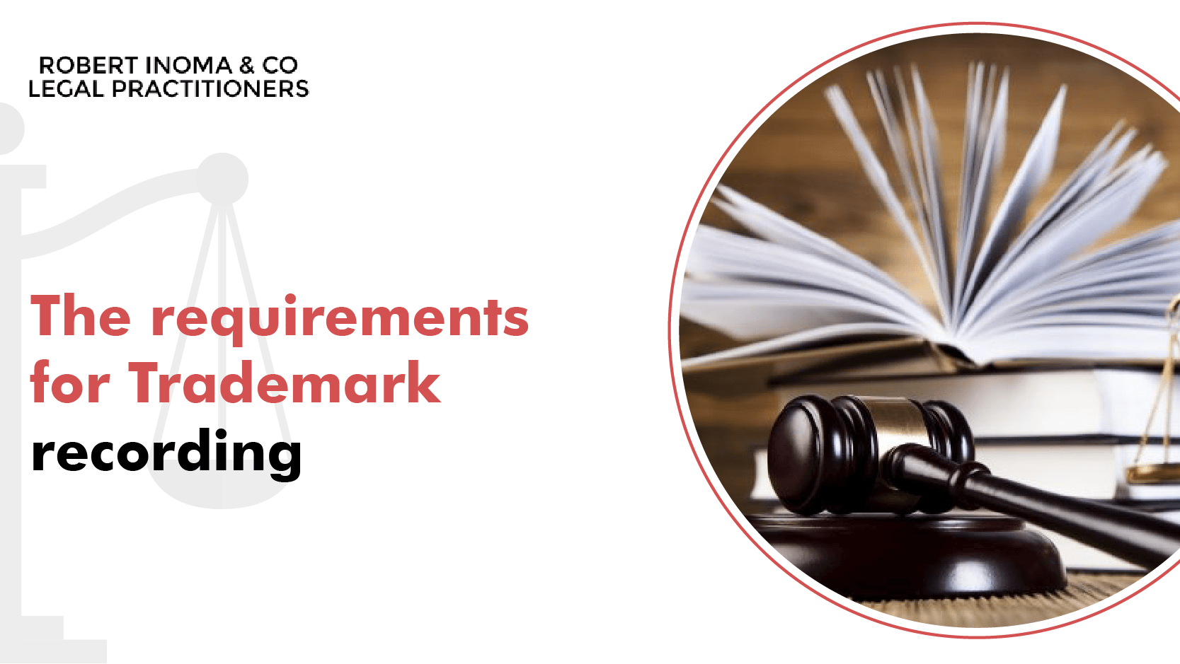 The requirements for trademark recording